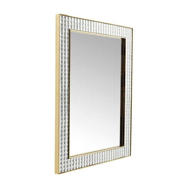 Sieninis veidrodis "Kare Design Crystals Gold", 120 x 80 cm