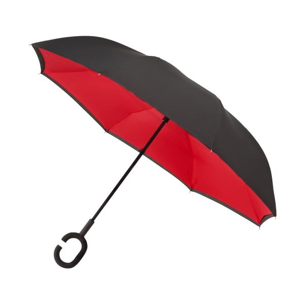 Juodai raudonas skėtis "Rever", ⌀ 107 cm