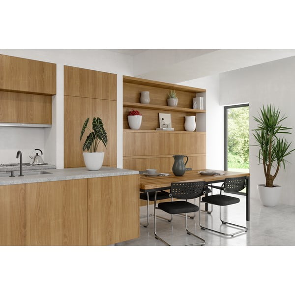 Iš keramikos rankų darbo vaza smėlio spalvos (aukštis 30 cm) Harmonia – Artevasi-image-3