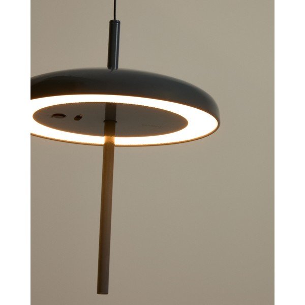 Mėlynos spalvos kabantis šviestuvas LED su pritemdymo funkcija ø 16 cm su metaliniu gaubtu Porte – Kave Home-image-1
