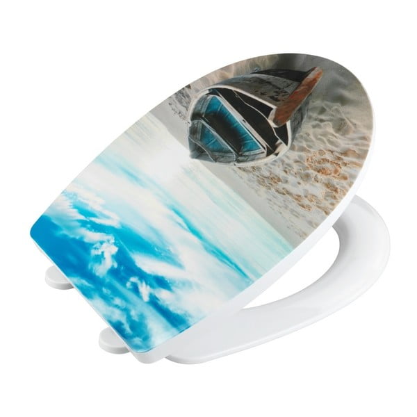 Tualeto sėdynė Easy-close funkcija 36,5 x 45 cm Boat – Wenko-image-1