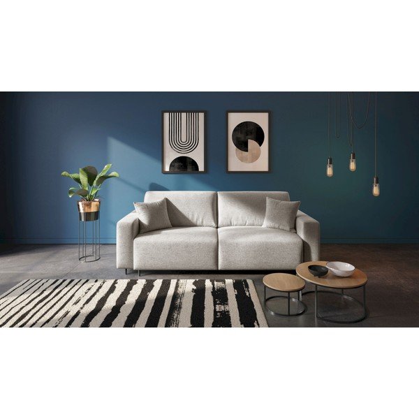Sulankstoma sofa kreminės spalvos 237 cm Hesto – Ghado-image-1