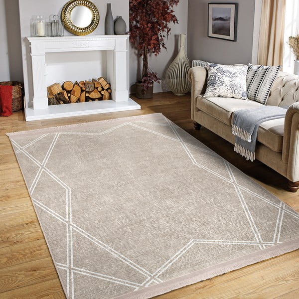 Smėlio spalvos kilimas 80x150 cm - Mila Home-image-1