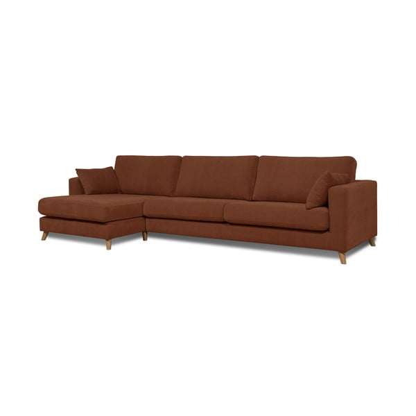 Tamsiai oranžinė kampinė sofa (kairysis kampas) Faria - Scandic-image-1