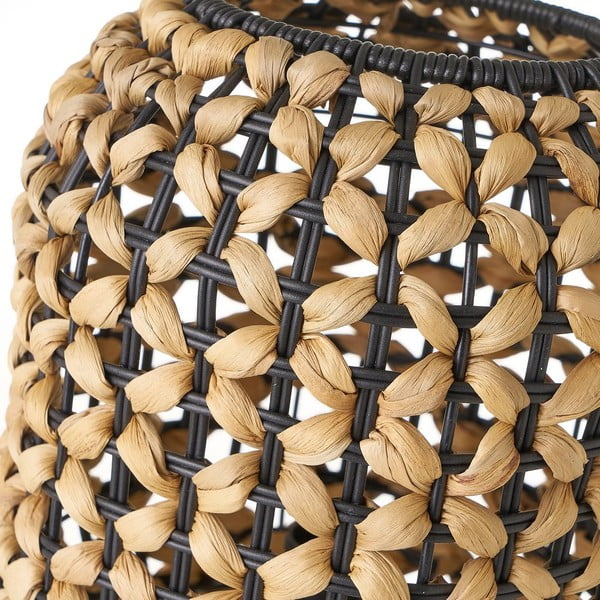 Stalinis šviestuvas juodos spalvos/natūralios spalvos (aukštis 30 cm) – Casa Selección-image-3