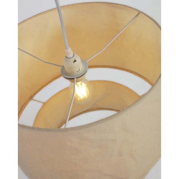 Smėlio spalvos medžiaginis šviestuvo gaubtas ø 40 cm Mariela - Kave Home-image-2