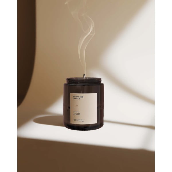 Aromatinė žvakė iš sojų vaško Slavic Edition: #88 Linden, Moss, Hibiscus – Perfumed Prague-image-4