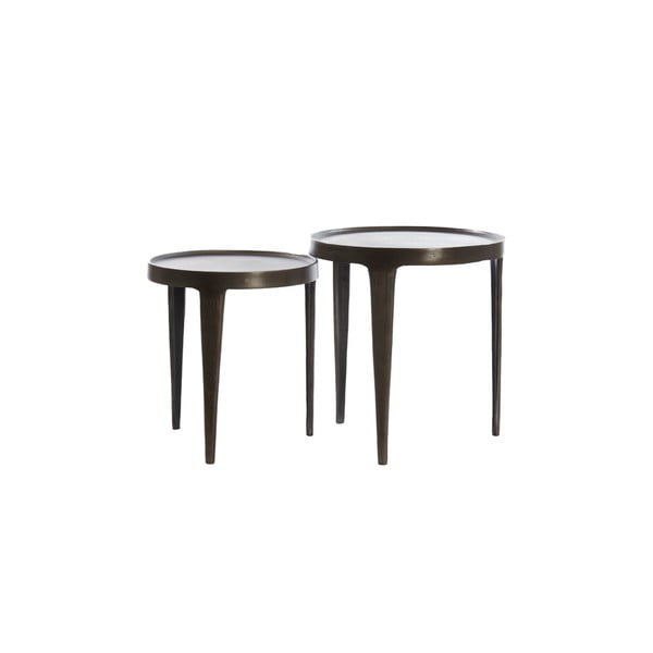 Iš metalo apvalios formos šoninis stalas ø 43 cm Tobias – Light & Living-image-3
