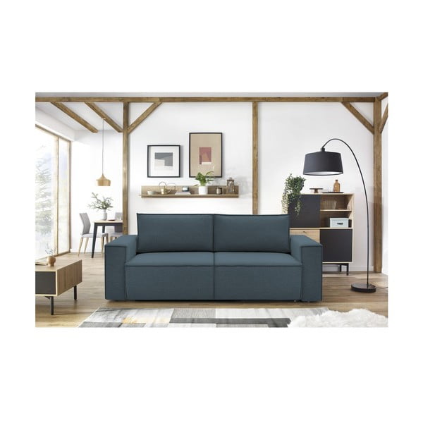 Sofa tamsiai mėlynos spalvos 245 cm Nihad – Bobochic Paris-image-1