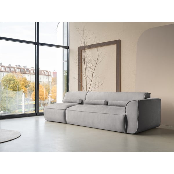 Modulinis gultas šviesiai pilkos spalvos (su dešiniuoju kampu) Flex Felix – Miuform-image-3