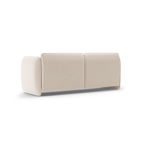 Kreminės spalvos sofa iš velveto 204 cm Georgia – Micadoni -image-3