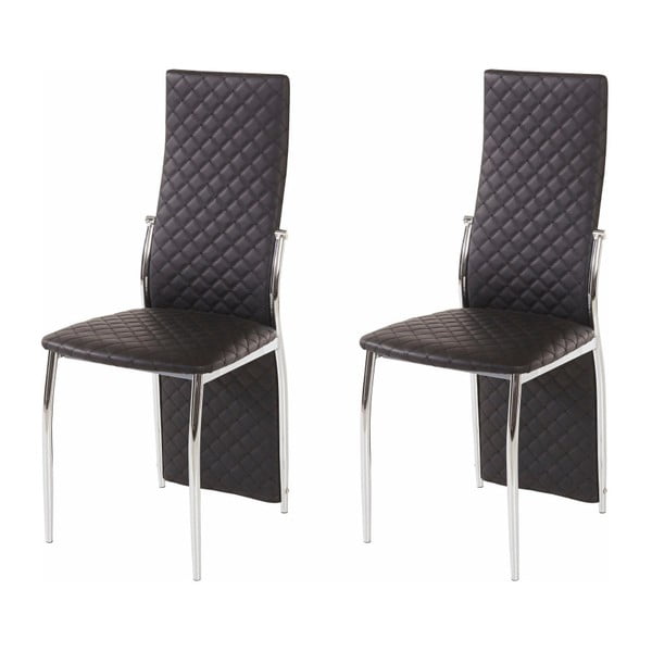 2 juodų valgomojo kėdžių rinkinys "Støraa Wilson