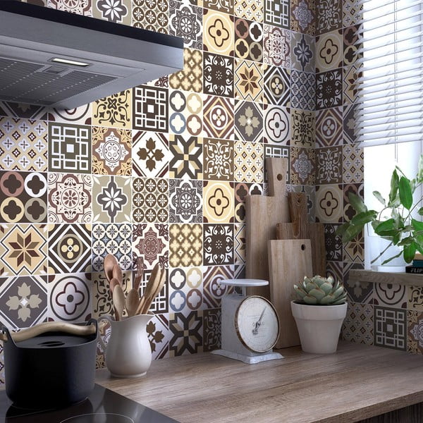 24 sienų lipdukų rinkinys Ambiance Kenjito, 15 x 15 cm-image-1