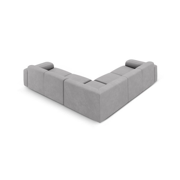 Kampinė sofa šviesiai pilkos spalvos (kintama/„L“ formos) Molino – Micadoni Home-image-3