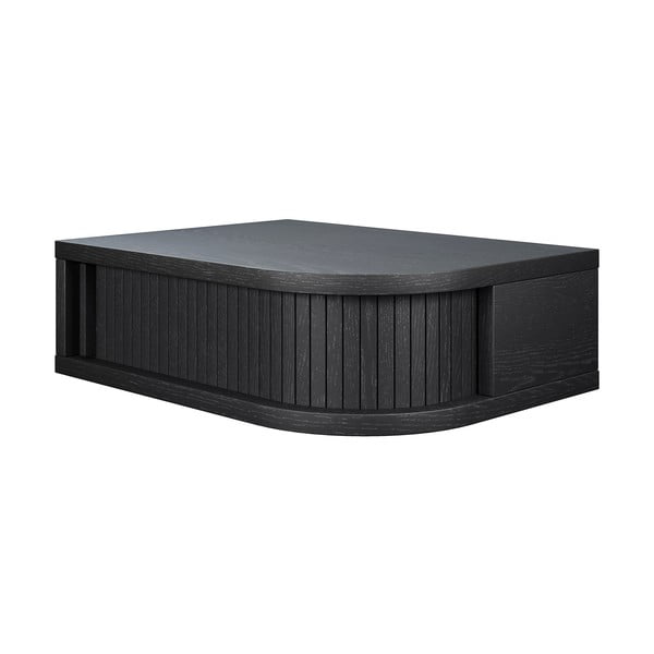 Naktinis staliukas juodos spalvos iš ąžuolo Farsta – Woodman-image-2