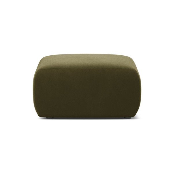 Khaki spalvos pufas iš velveto Molino – Micadoni -image-1