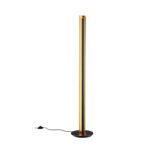 Juodos spalvos pastatomas šviestuvas LED su pritemdymo funkcija (aukštis 142,5 cm) Texel – Trio