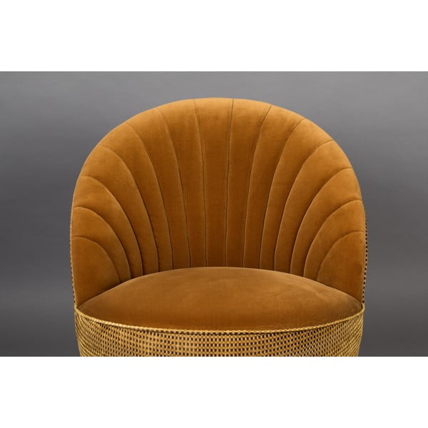 Rudo aksomo fotelis Dutchbone Madison-image-1
