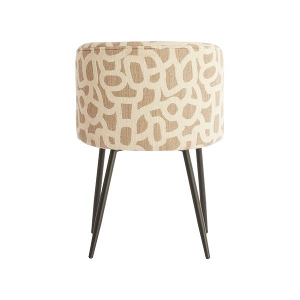 Smėlio spalvos/taupe spalvos iš audinio valgomojo kėdė Elyna – Light & Living-image-3
