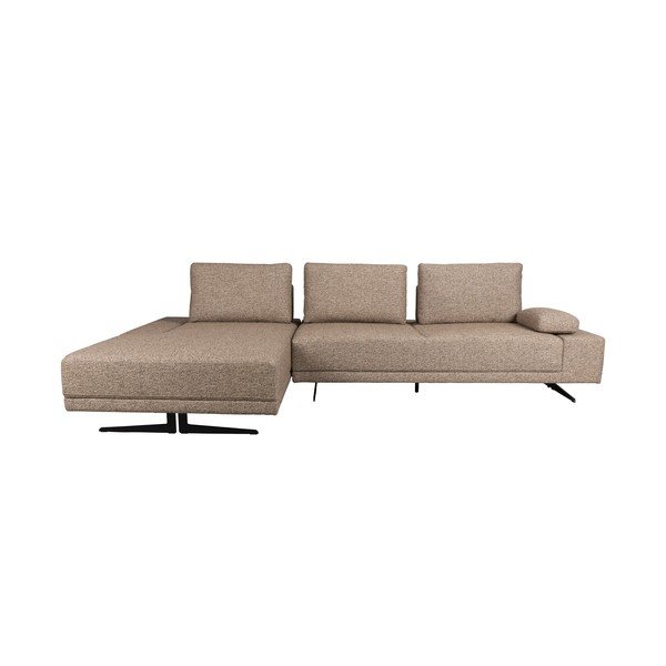 Šviesiai rudos spalvos kampinė sofa (su kairiuoju kampu) Shelly – Dutchbone