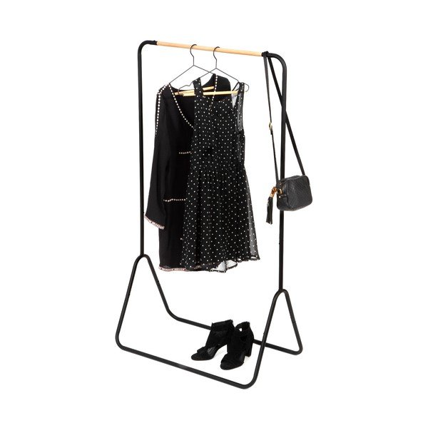 Juodos spalvos Compactor Elias drabužių pakaba, aukštis 145 cm-image-2