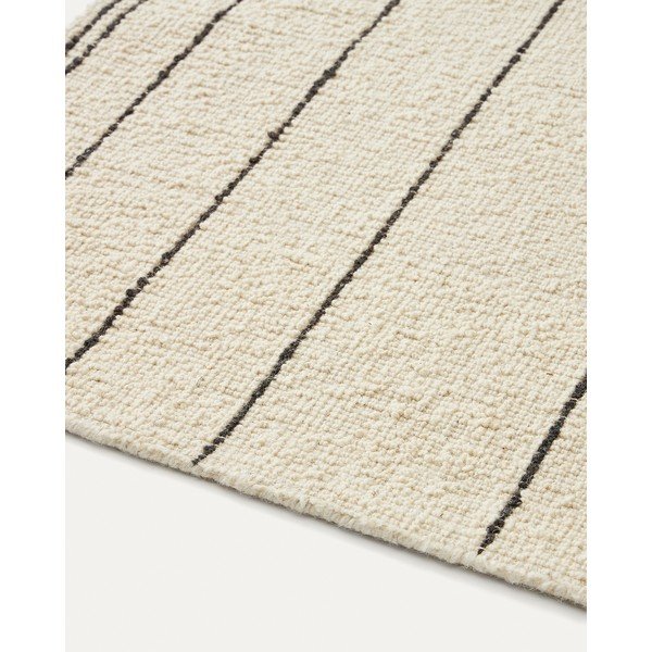 Kilimas iš vilnos kreminės spalvos 160x230 cm Micol – Kave Home-image-3