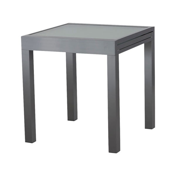 Ezeis Vegetal sodo valgomojo stalas, pilkos spalvos, ilgis 70/140 cm