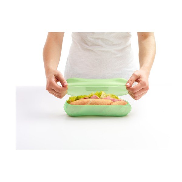 Žalias silikoninis bagetės dėklas Lékué Reusable-image-4