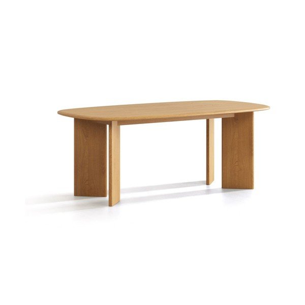 Iš ąžuolo masyvo valgomojo stalas 100x200 cm Charlotte – Micadoni 