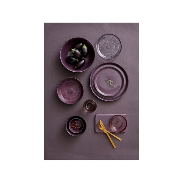 Juodos spalvos/violetinės spalvos iš akmens masės mažas dubuo 1 l Gastro Black/Purple – Bitz-image-3