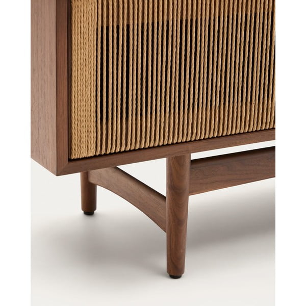 TV spintelė rudos spalvos iš riešutmedžio 200x50 cm Elan – Kave Home-image-4