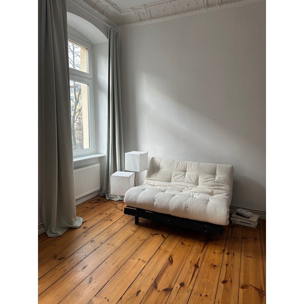 Sulankstoma sofa tamsiai mėlynos spalvos 140 cm Roots Black Night – Karup Design-image-1