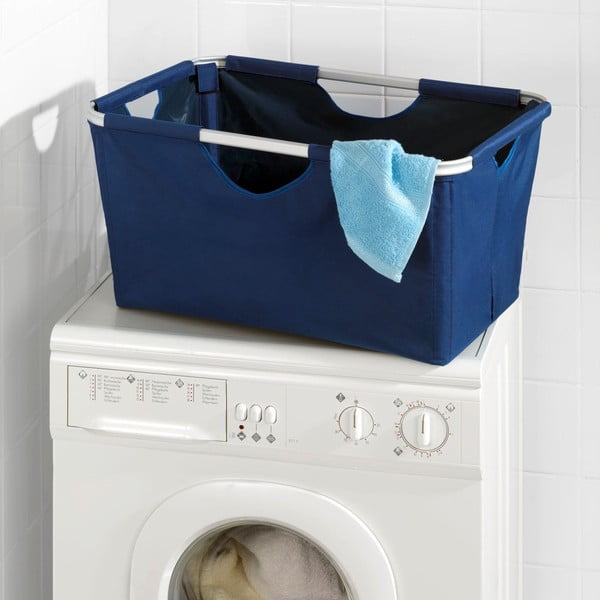 "Wenko Solo" mėlynas sulankstomas skalbinių krepšys