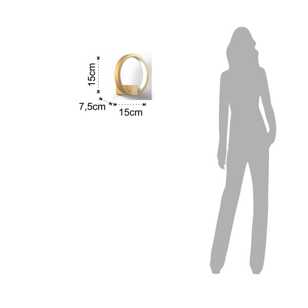 Sieninis šviestuvas aukso spalvos Tomasucci Ring, ø 15 cm-image-3