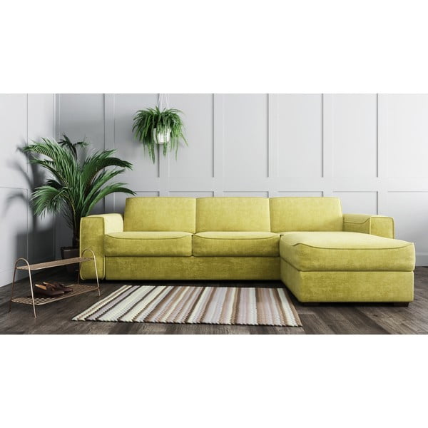 Pilkai ruda kampinė sofa-lova Mesonica Munro, kairysis kampas, 288 cm-image-1