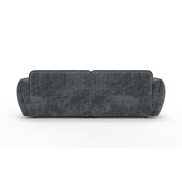 Tamsiai pilkos spalvos sofa iš šenilinio audinio su gultu 252 cm Nelia Big – Ropez-image-4