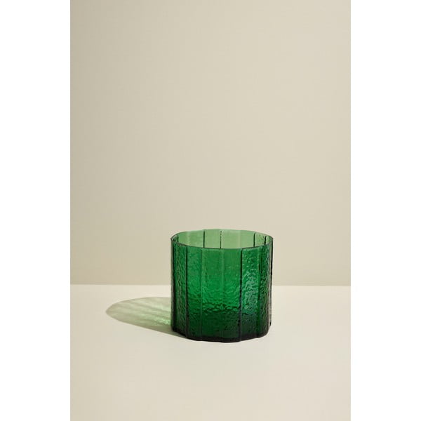 Stiklinė rankų darbo vaza Emerald - Hübsch-image-2