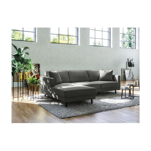 Kampinė sofa pilkos spalvos (su dešiniuoju kampu) Kobo – MESONICA-image-3