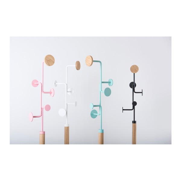 Ąžuolo masyvo pakaba su juoda detale Gazzda Hook-image-1