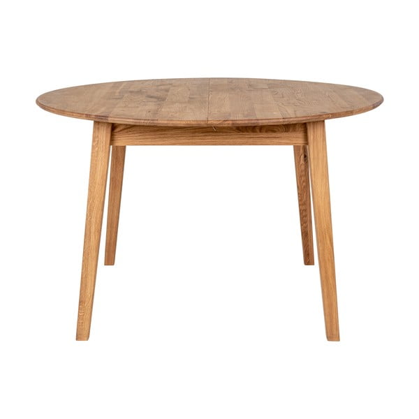 Iš ąžuolo masyvo apvalios formos prailginamas valgomojo stalas ø 118 cm Metz – House Nordic-image-3