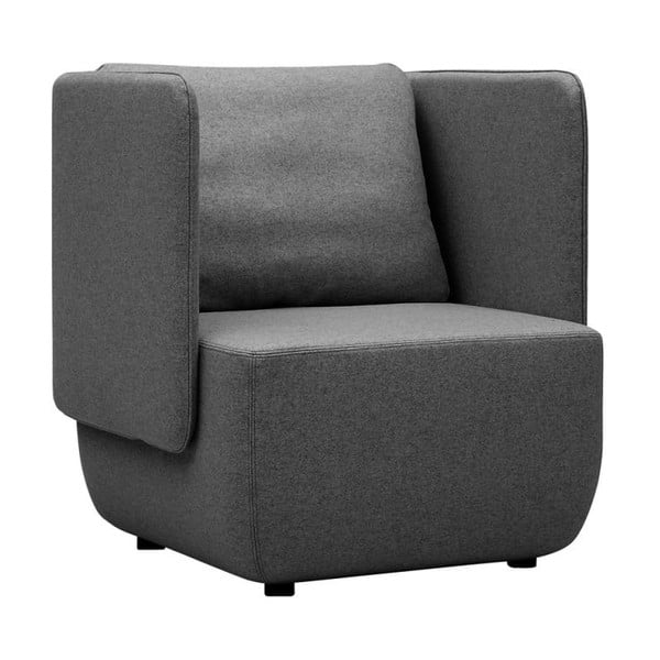 Žemas antracito spalvos fotelis Softline Opera Low-image-2