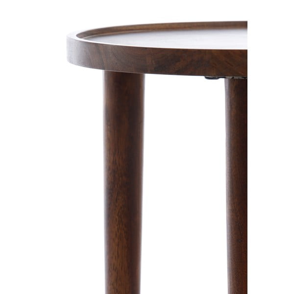 Iš akacijos masyvo apvalios formos šoninis stalas ø 45 cm Qiano – Light & Living-image-4