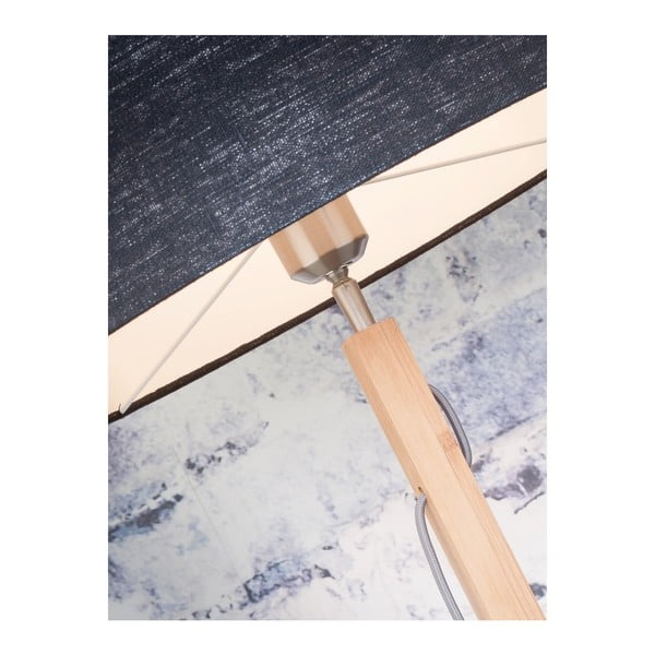 Tamsiai pilkos spalvos tamsiai pilku atspalviu ir bambuko konstrukcija Good&Mojo Fuji-image-4