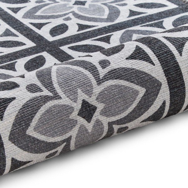 Skalbiamas tamsiai pilkos spalvos kilimas 76x230 cm Victoria Grey – Think Rugs-image-3