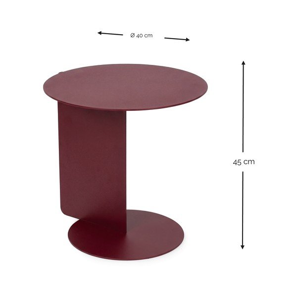 Iš plieno apvalios formos šoninis stalas ø 40 cm Salsa – Spinder Design-image-3