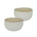 Maži dubenys baltos spalvos/smėlio spalvos iš akmens 2 vnt. Sand Grain – Mette Ditmer Denmark