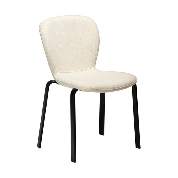 Kreminės spalvos iš audinio valgomojo kėdė Heap – DAN-FORM Denmark