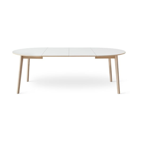 Išskleidžiamas valgomojo stalas su baltu stalviršiu Hammel Single Ø130-image-4