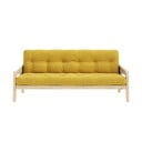 Geltona sulankstoma sofa Karup Design Grab Raw Honey Corduroy Variable Sofa