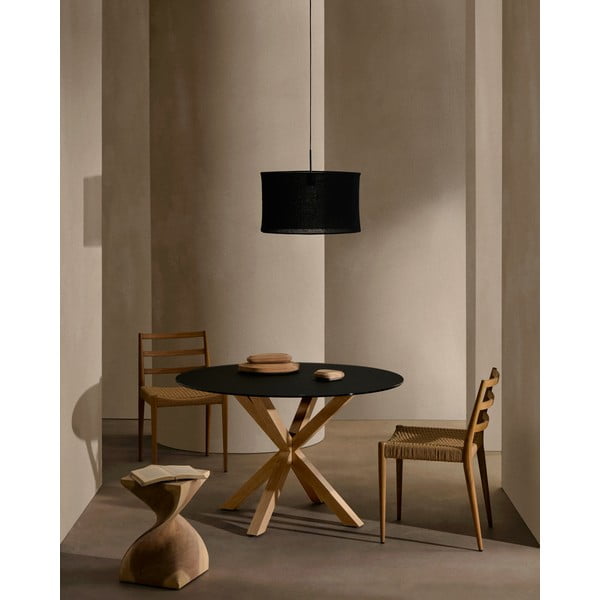 Iš ąžuolo masyvo valgomojo kėdės natūralios spalvos 2 vnt. Analy – Kave Home-image-2